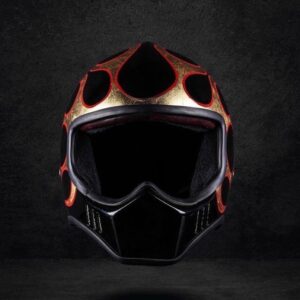 Ultra Helmet Gold Leaf Flames
