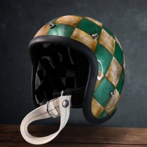 Slim 500TX Helmet Custom Patina Checkerboard